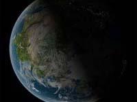 The earth seen from space