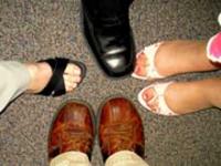 Feet on ground