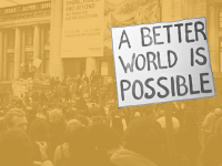 Better world poster image for Social Ecology and Social Change book promotion