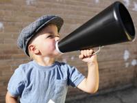 Picture of boy with megaphone