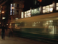 Busy urban streets