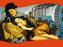 Movie poster for Charlie Chaplin's Modern Times