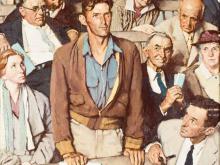 Norman Rockwell on New England town meeting